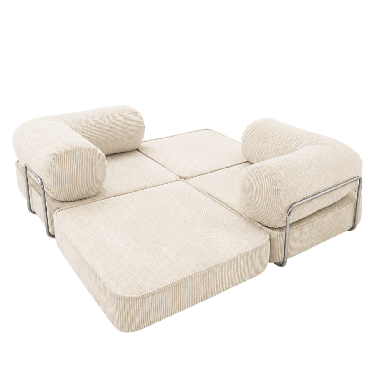 Design4Kids Family Sofa Duo 2-Sitzer Jewel Cord 200