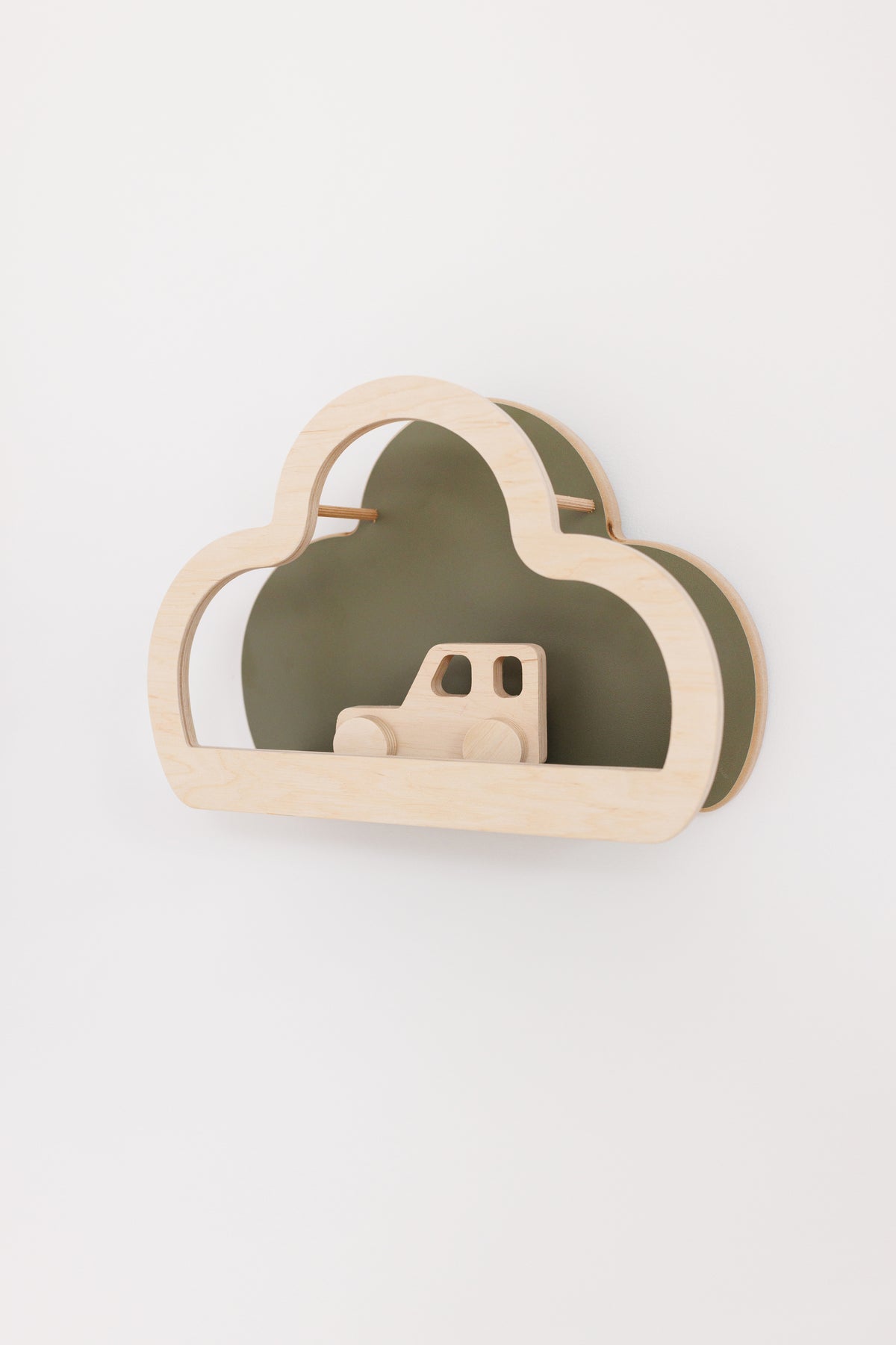 BabyWood Montessori Hanging Shelf WAVE L - Natural