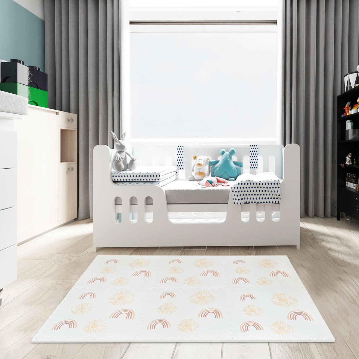 MeowBaby Puzzlematte 120x180 cm, 6 Elemente