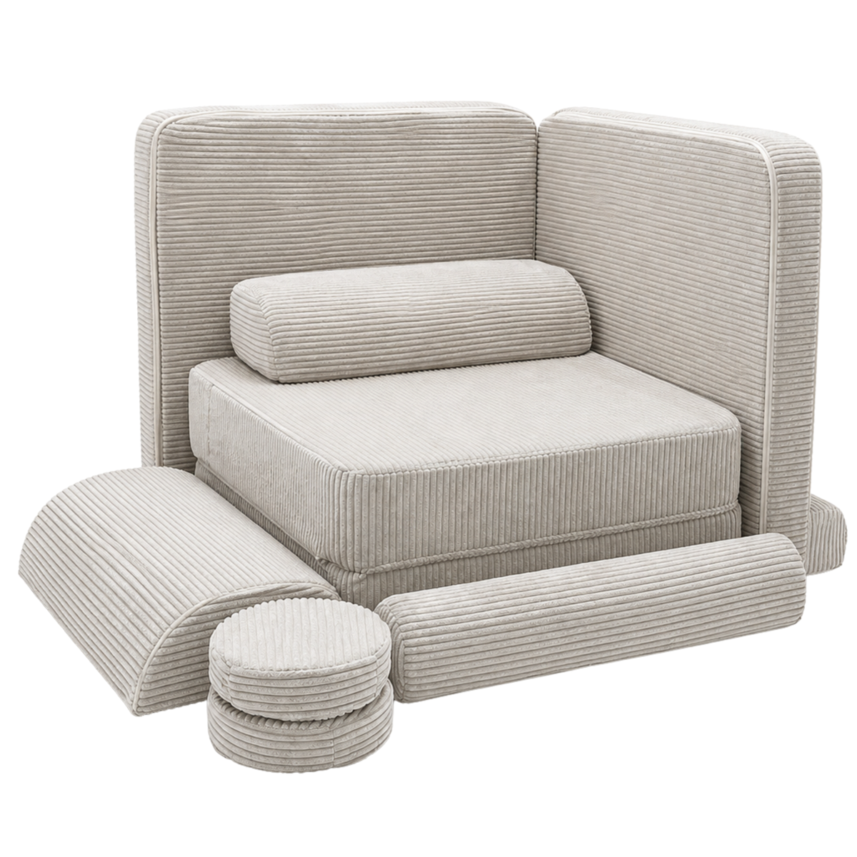 Design4Kids Spielsofa Jewel Cord Puero Smart