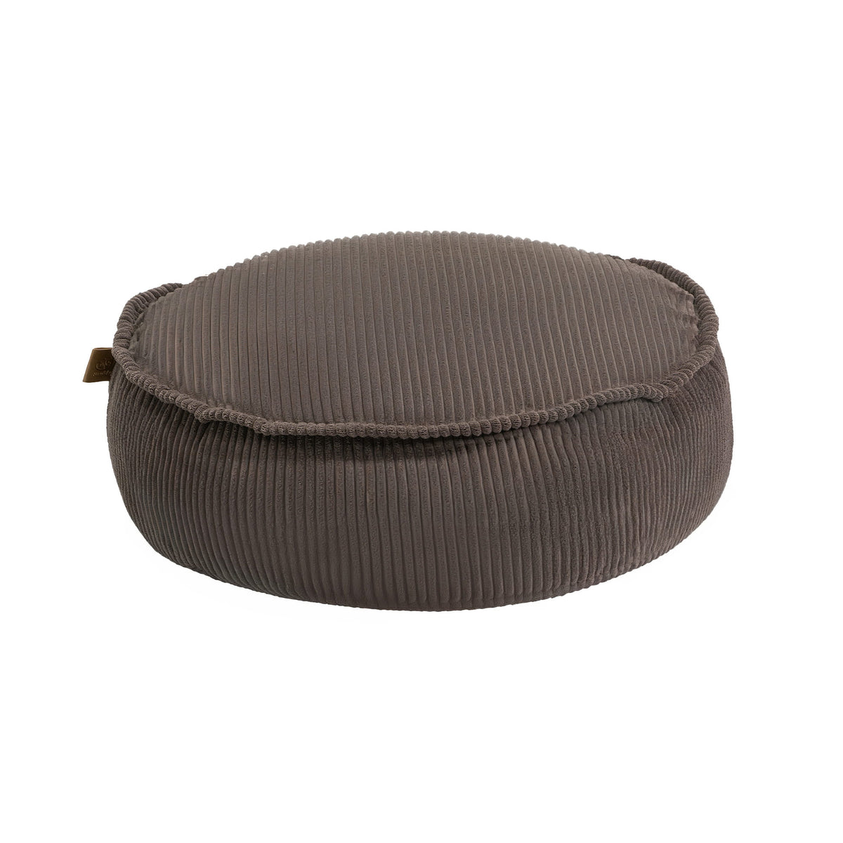 MeowBaby Sitzpouf für Kinder, rund, Ästhetik Cord - Classic Cord Edition