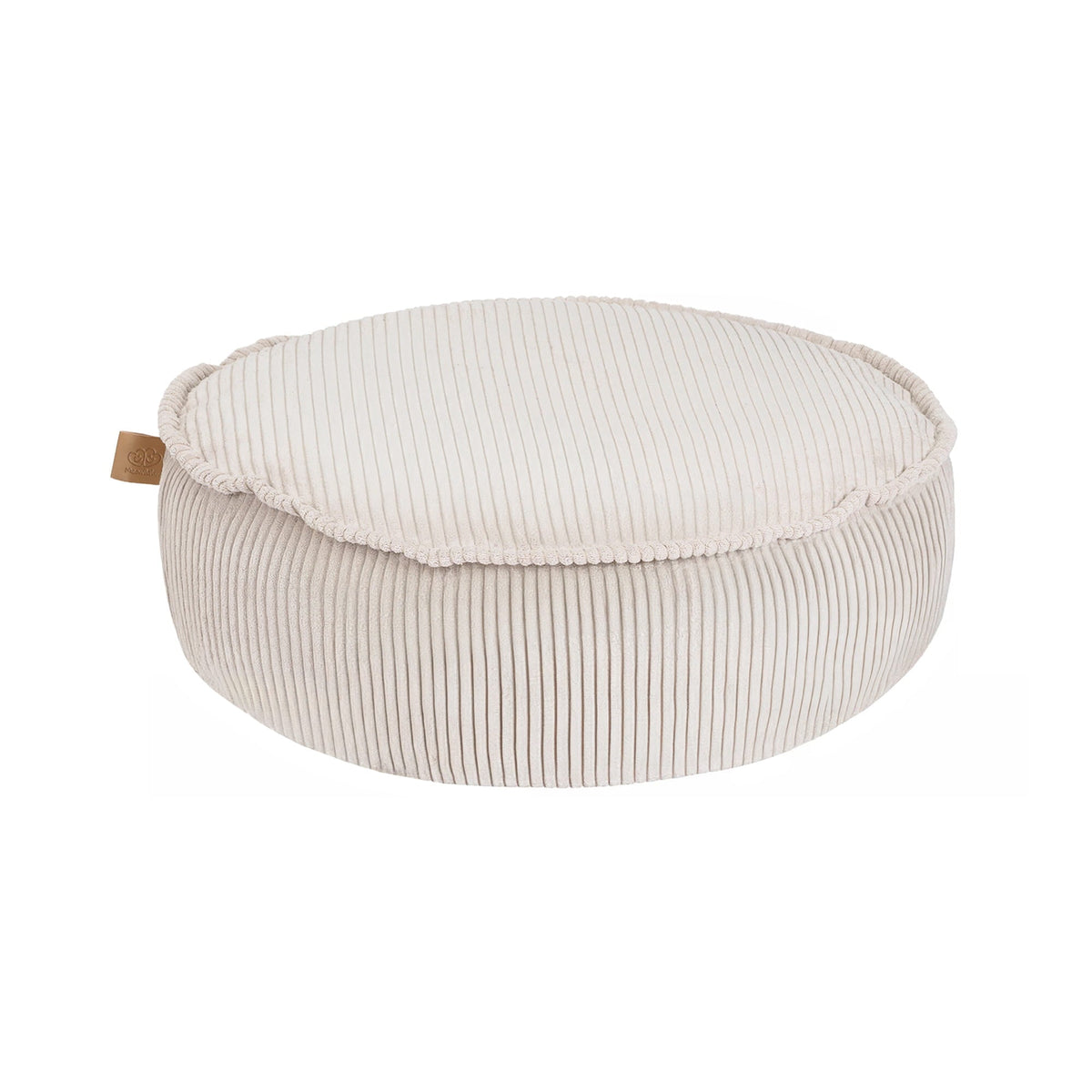 MeowBaby Sitzpouf für Kinder, rund, Ästhetik Cord - Classic Cord Edition