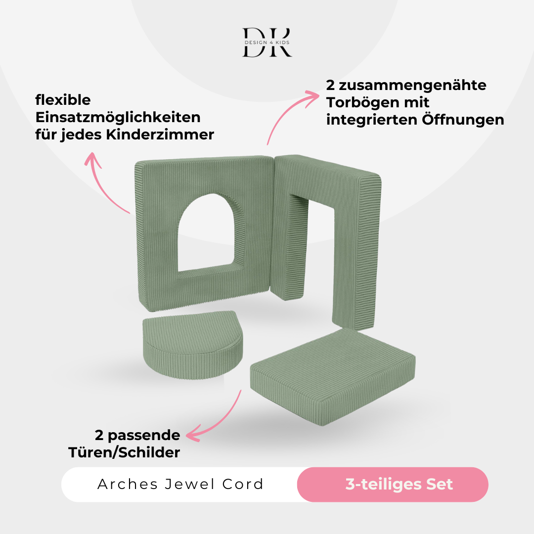 Design4Kids Arches Cord Jewel / Petit 120cm Classic Olive