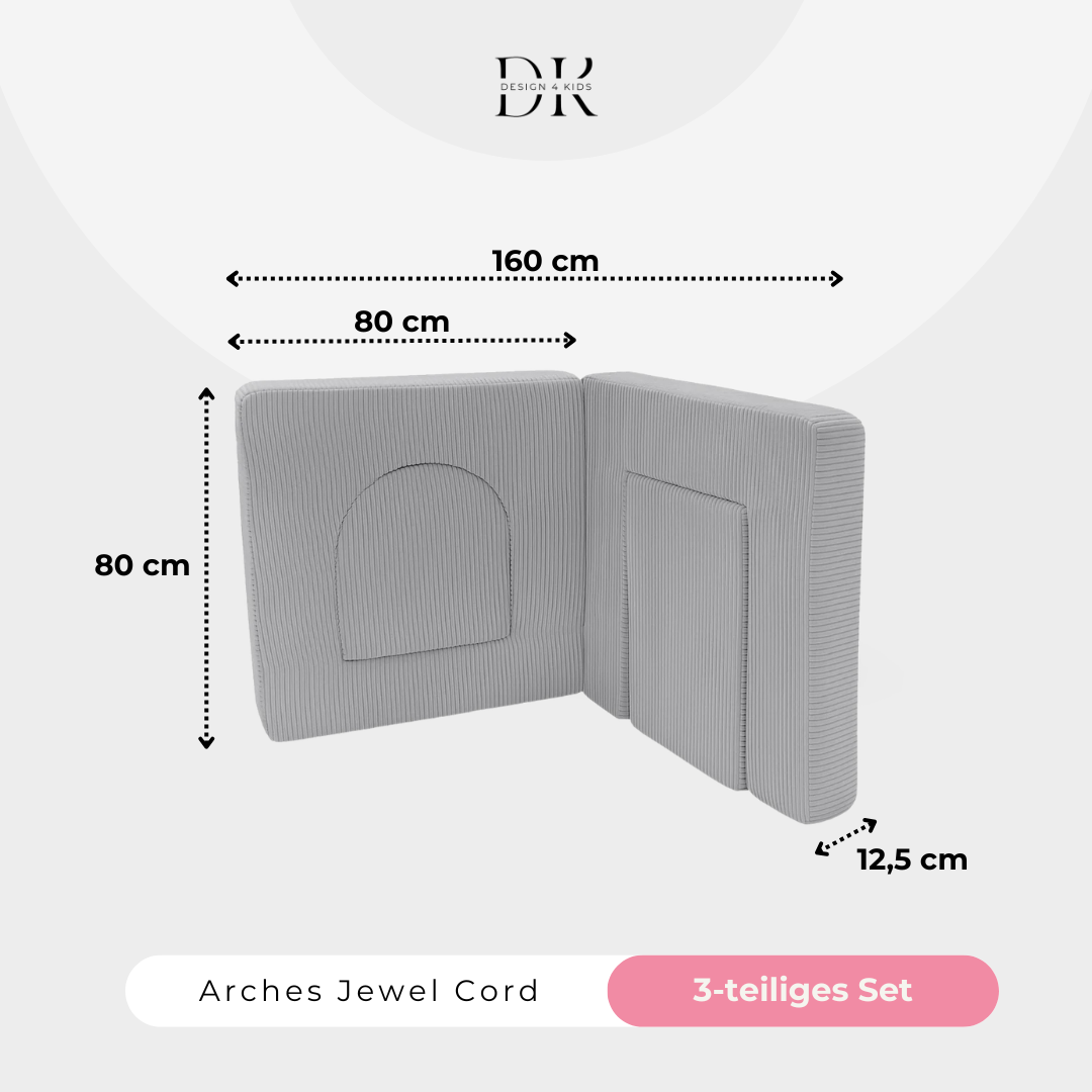 Design4Kids Arches Cord Jewel / Petit 160cm Marble Grey