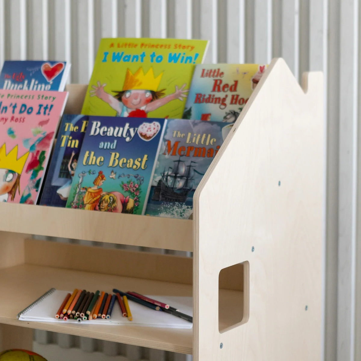 BusyKids Montessori 2-in-1 Bücherregal für Kinder