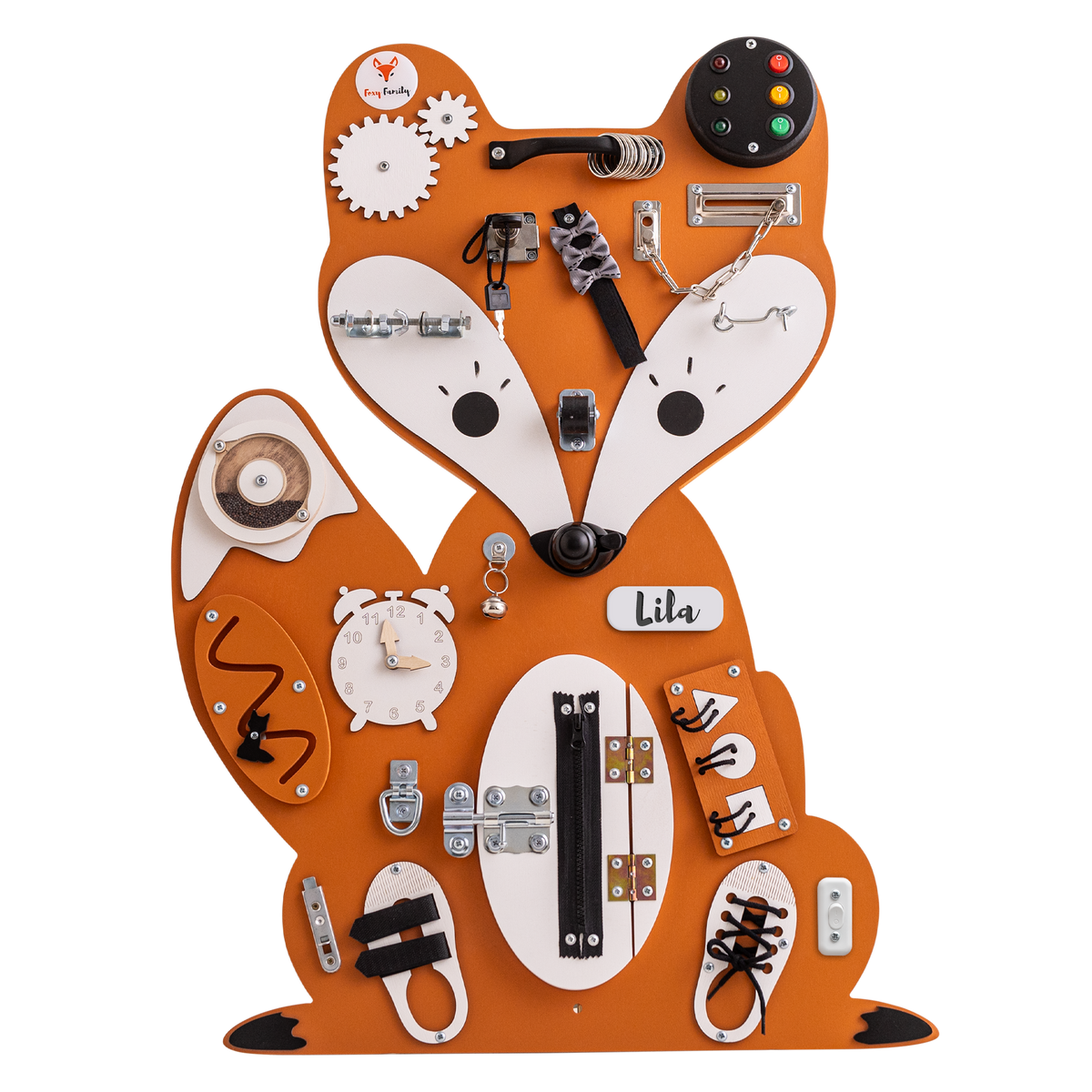 Foxy Family BusyBoard - Montessori BusyBoard