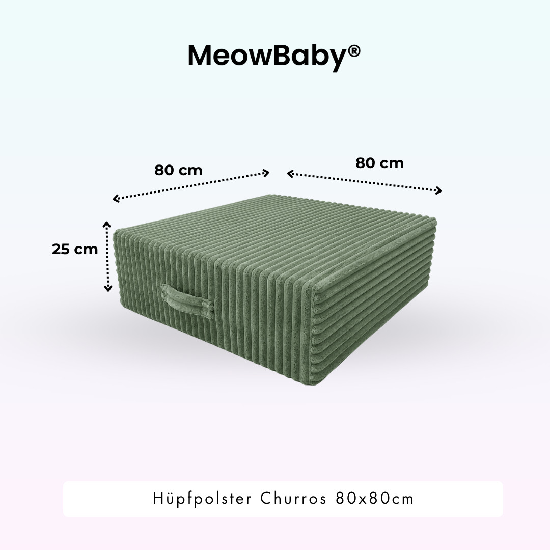 MeowBaby Hüpfpolster Churros - 80x80cm