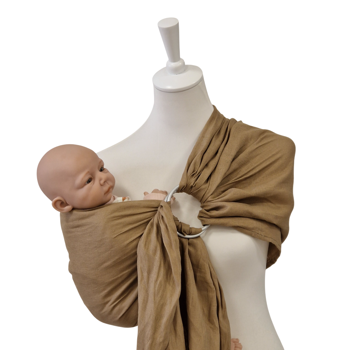 Storchenwiege Hänschenklein RingSling Leinen – Strohgold