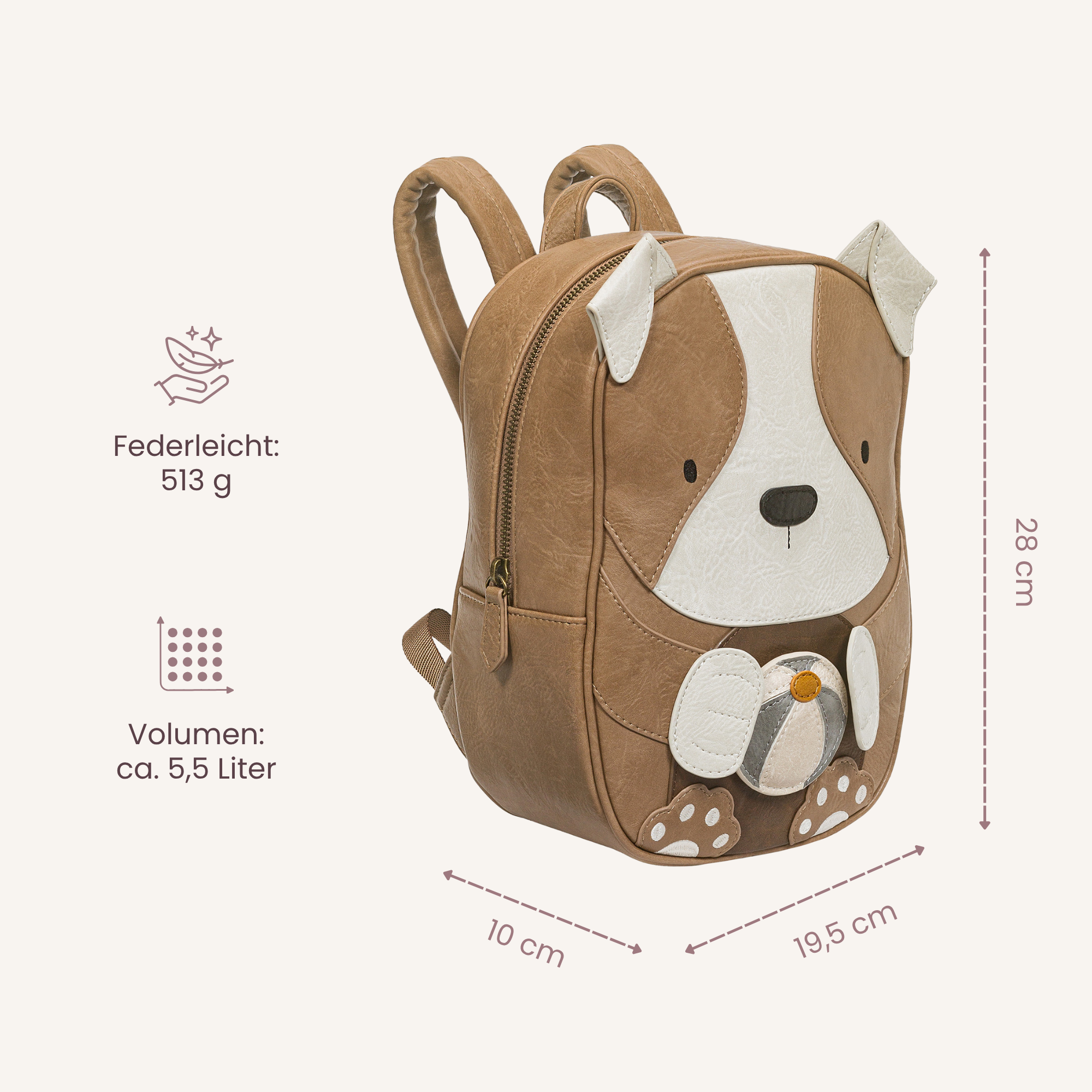 Little Who großer Kinderrucksack Hund Henri