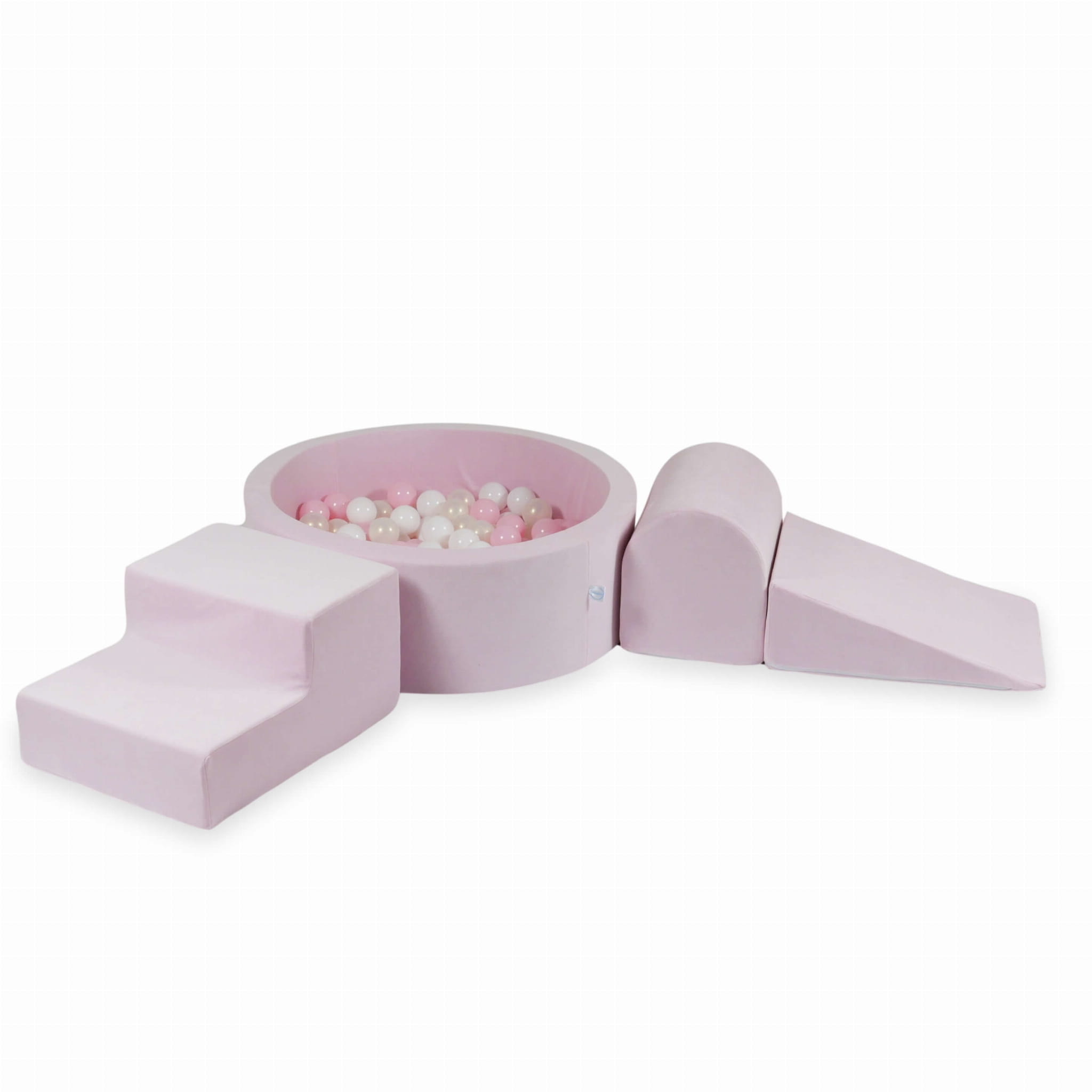 MiMii-Schaumspielset-B-llebad-rund-VELVET-Soft-hellpink-mit-200-B-llen