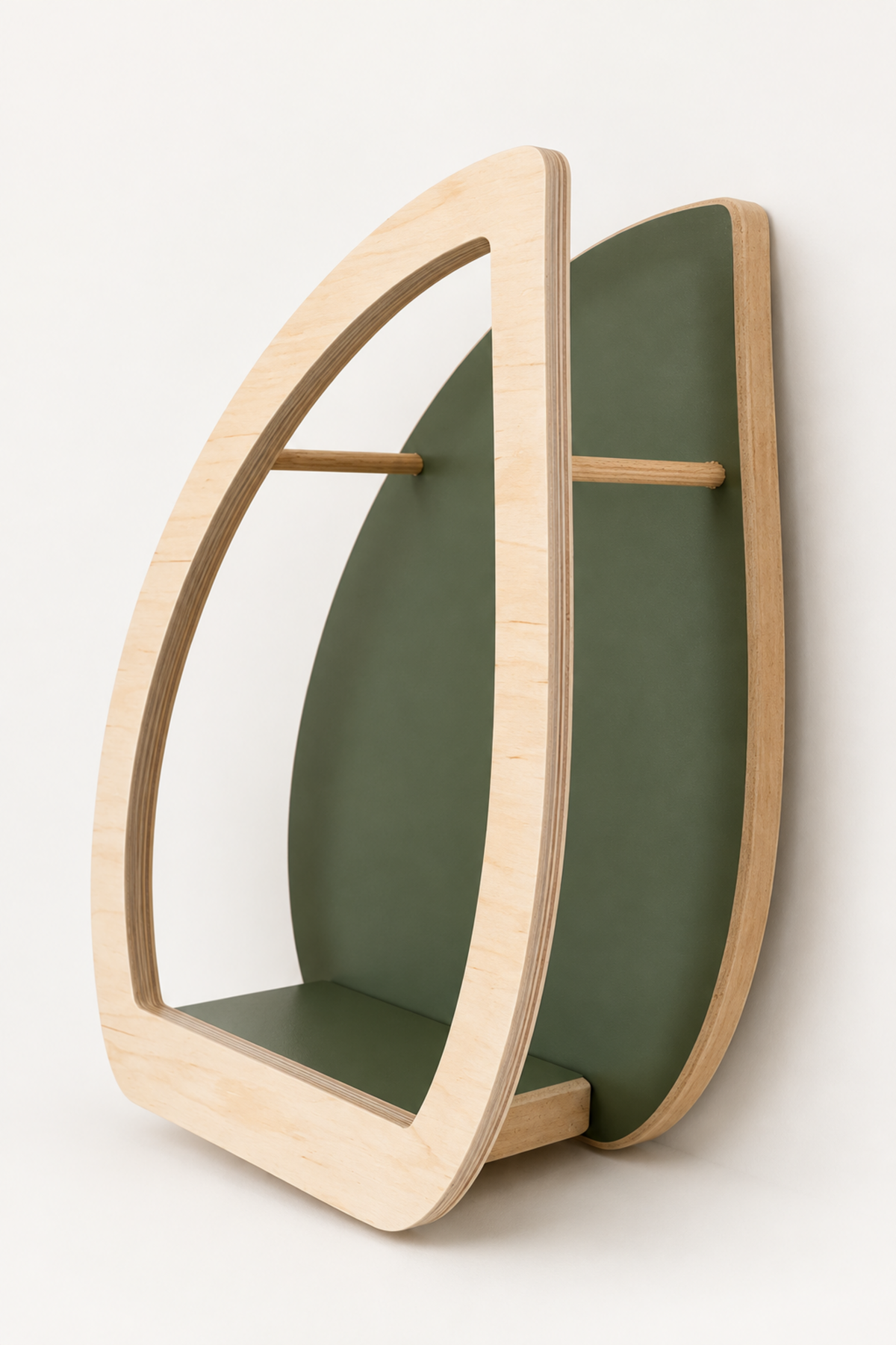 BabyWood Montessori Hanging Shelf WAVE L - Natural
