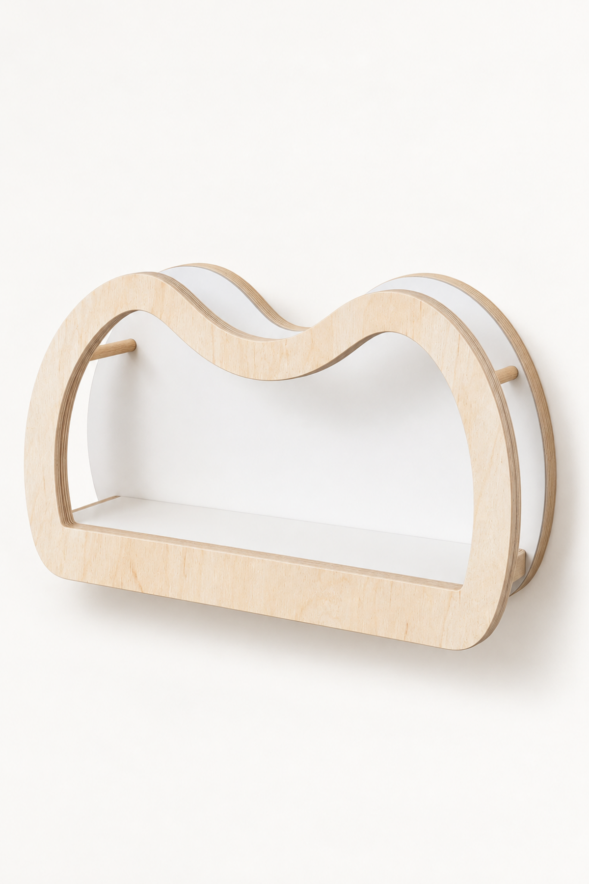BabyWood Montessori Hanging Shelf WAVE L - Natural
