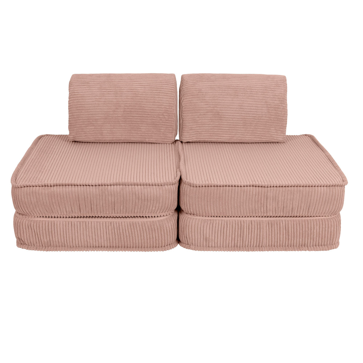 Design4Kids Mini Spielsofa Jewel Cord Basic Blushed Rose