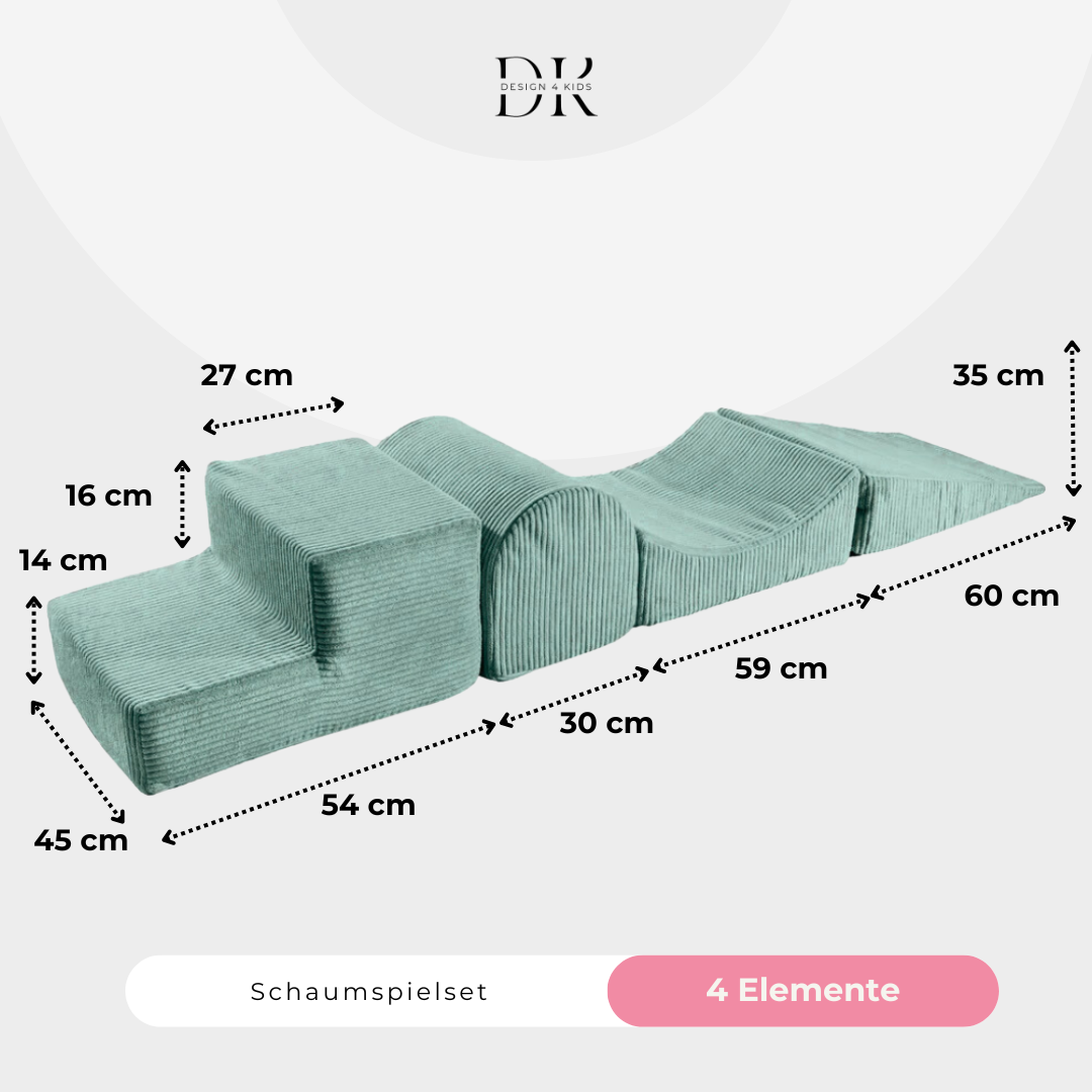 Design4Kids Schaumspielset Jewel Cord mit 4 Elementen