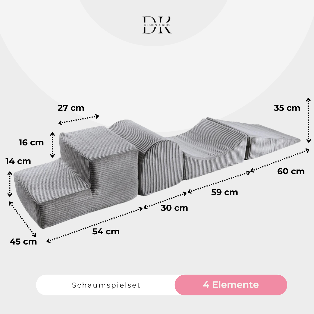 Design4Kids Schaumspielset Jewel Cord mit 4 Elementen