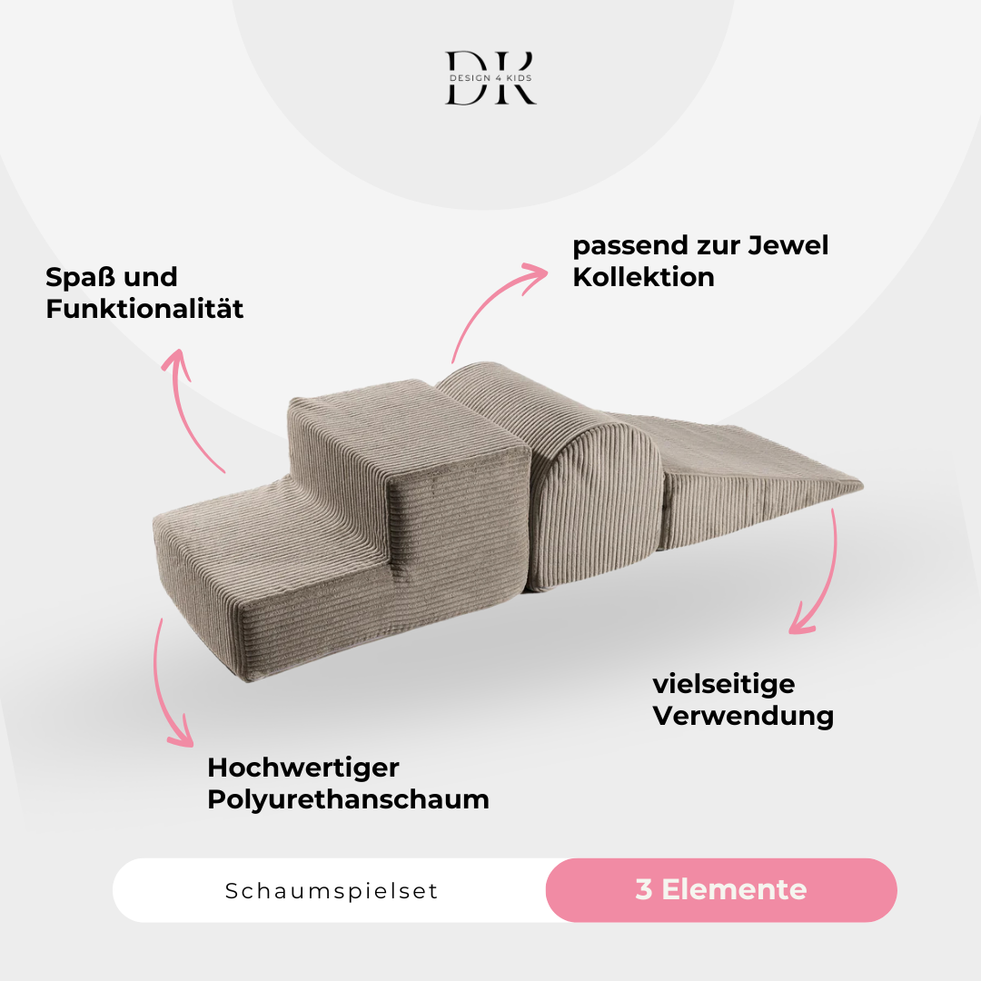 Design4Kids Schaumspielset Jewel Cord mit 3 Elementen