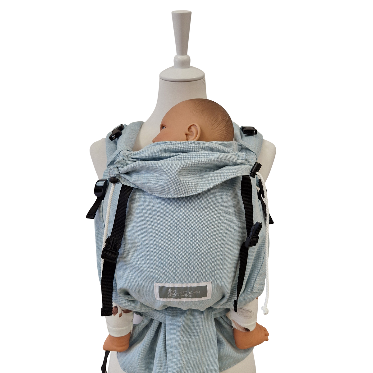 Storchenwiege Talemo Half-Buckle Babytrage – Aqua