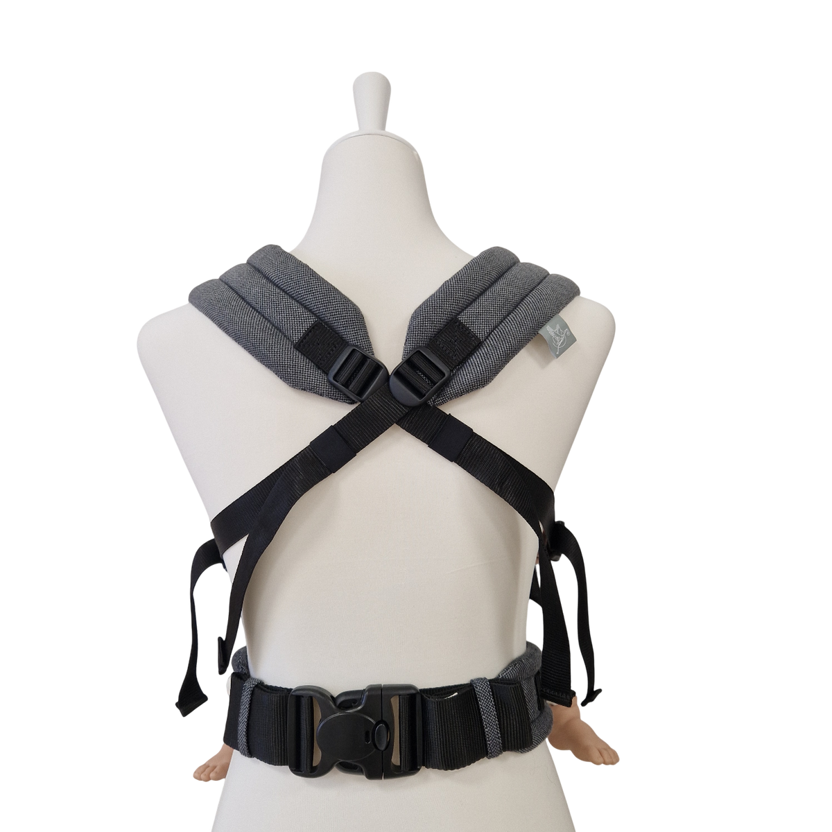 Storchenwiege Valeno Full-Buckle Babytrage – Graphit