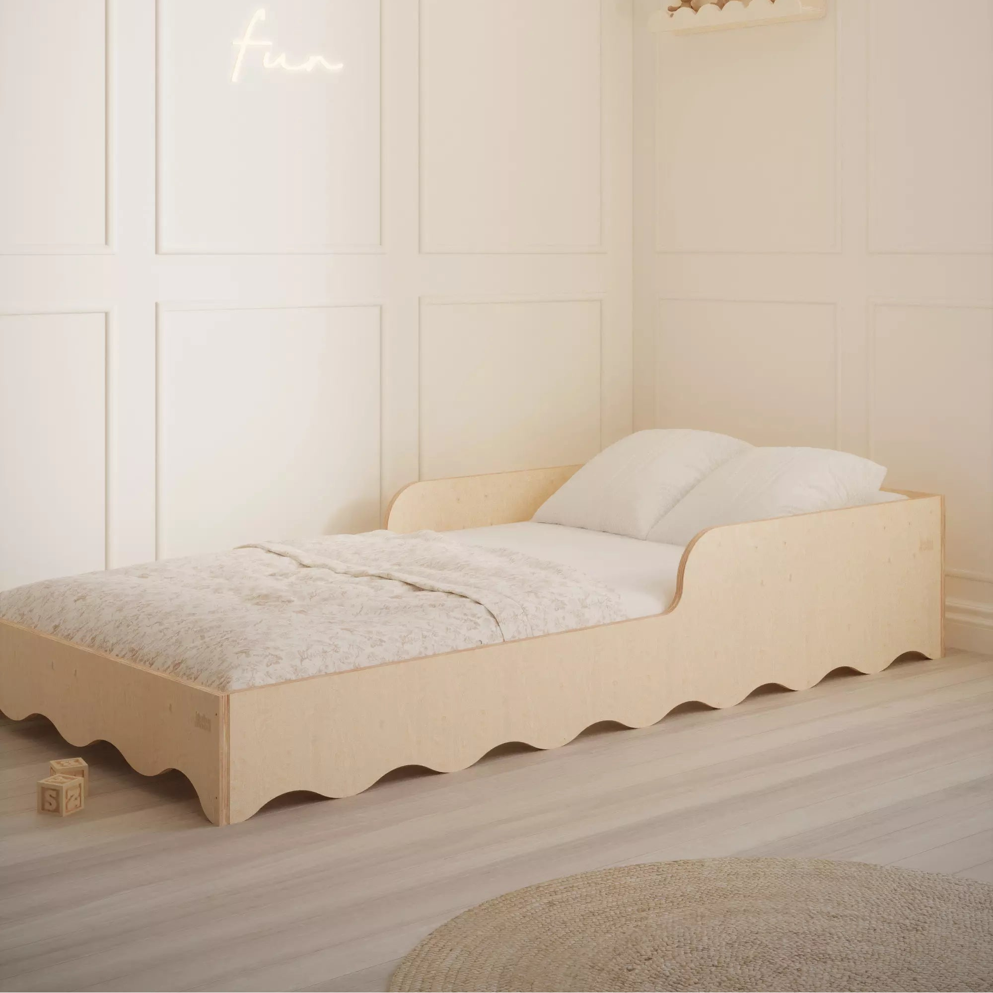 BabyWood Kinderbett WAVE