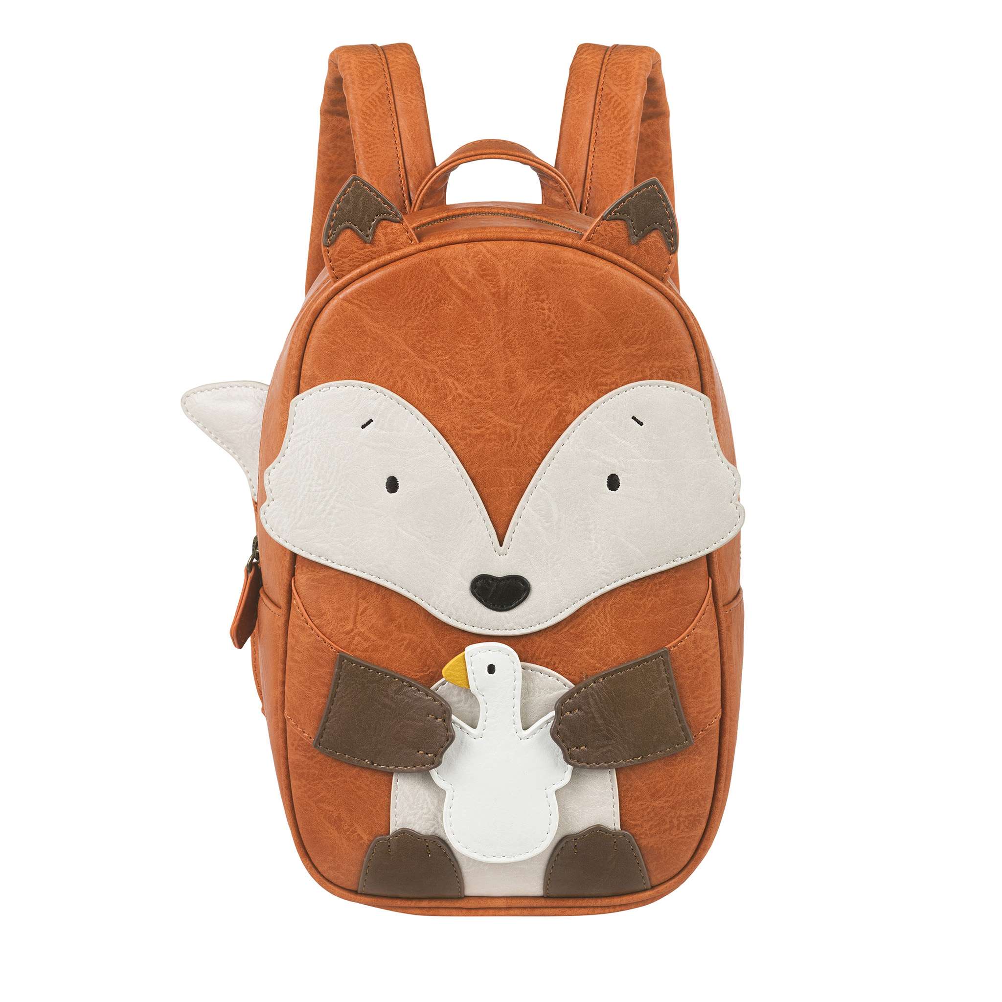 little-who-rucksack-kinder-kita-vegan-grosser-fuchs-frankie-frontansicht