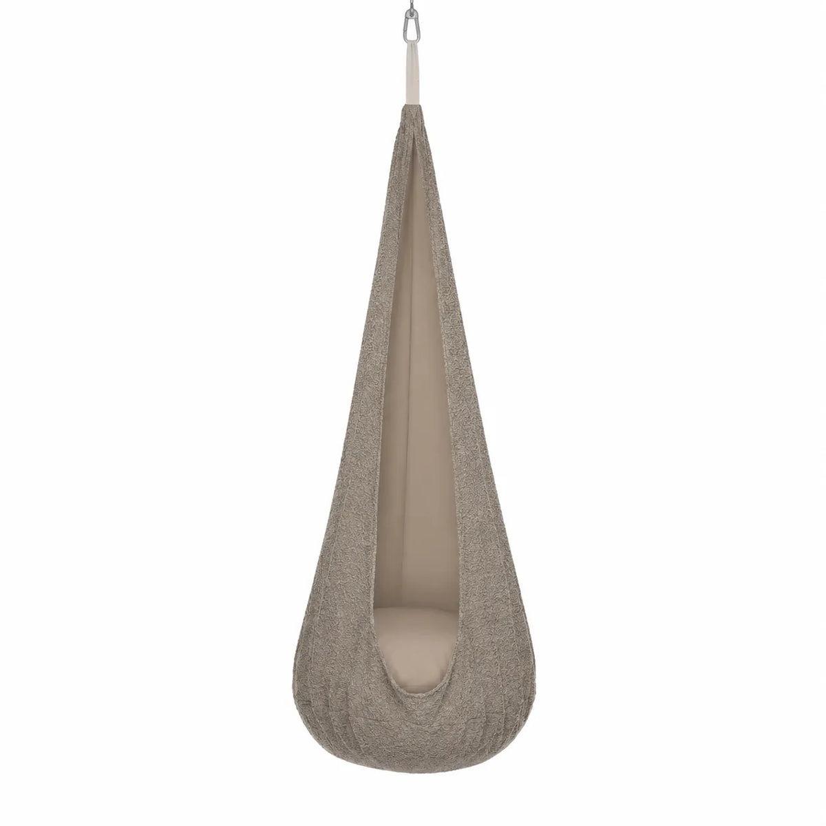 MeowBaby Hängesessel Cocoon Bouclé - taupe