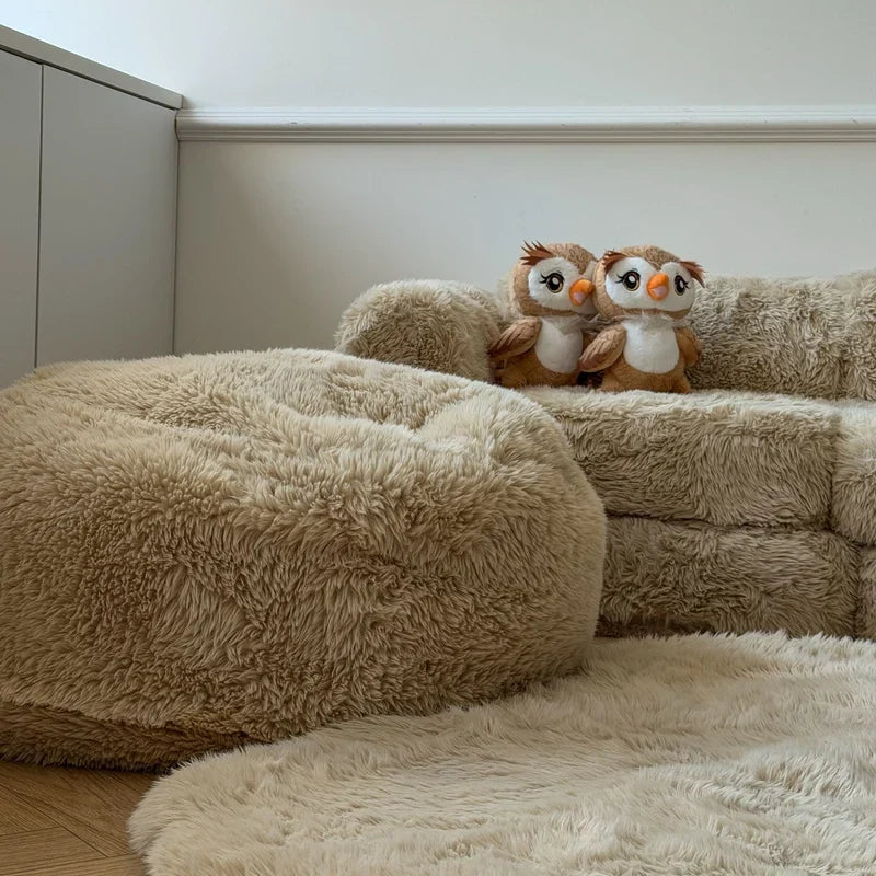 MeowBaby Sitzpouf für Kinder, Rund - Mammoth Edition
