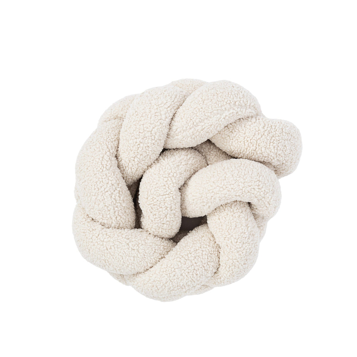 MeowBaby Braided Cot Bumper Bearly, 1.5 m - beige/cream
