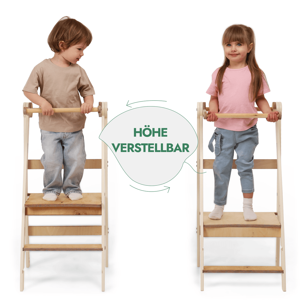 Montessori Lernturm - Höhenverstellbarer Kinderstuhl