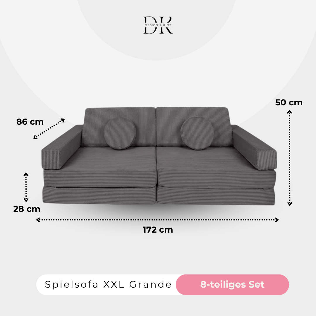 Design4Kids XXL Spielsofa Cord Grande