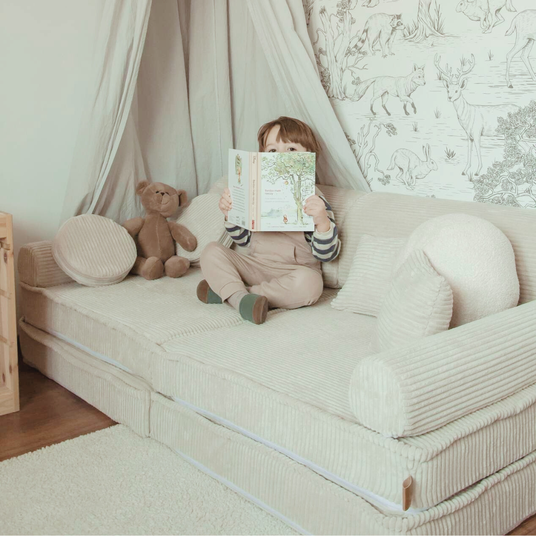 Vergleich der MeowBaby Spielsofas: Premium Cord vs. Premium Ästhetik Cord
