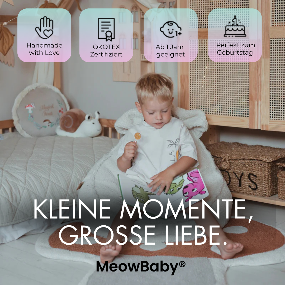 MeowBaby Kindersessel Bearly Bären-Sitzsack