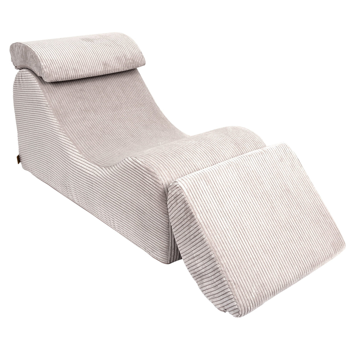 MeowBaby Sitzsack Ästhetik Cord Wave Lounger - Classic Cord Edition