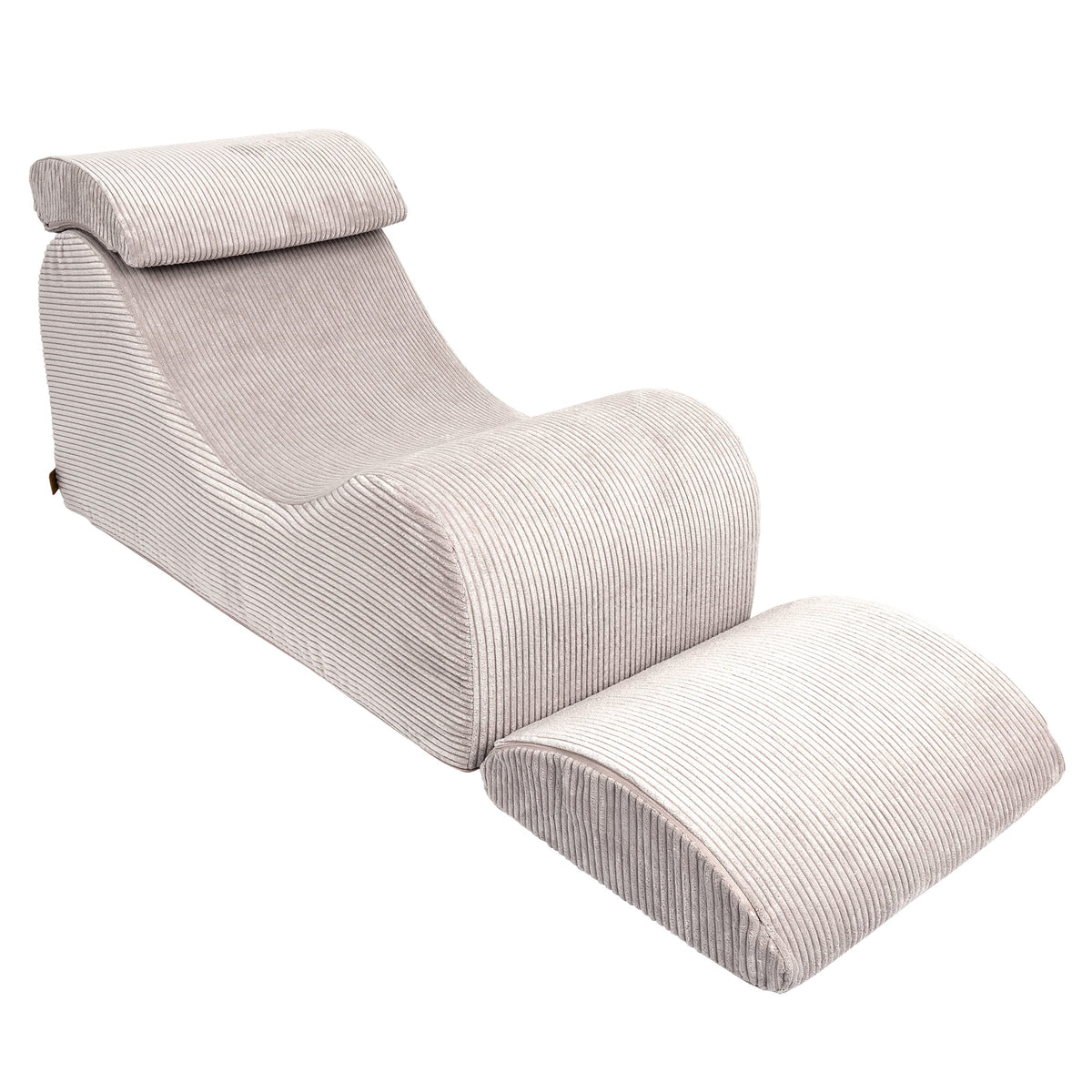MeowBaby Sitzsack Ästhetik Cord Wave Lounger - Classic Cord Edition