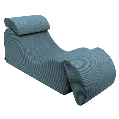 MeowBaby Sitzsack Ästhetik Cord Wave Lounger - Classic Cord Edition
