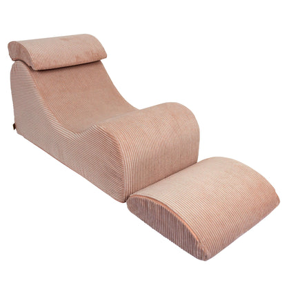 MeowBaby Sitzsack Ästhetik Cord Wave Lounger - Classic Cord Edition