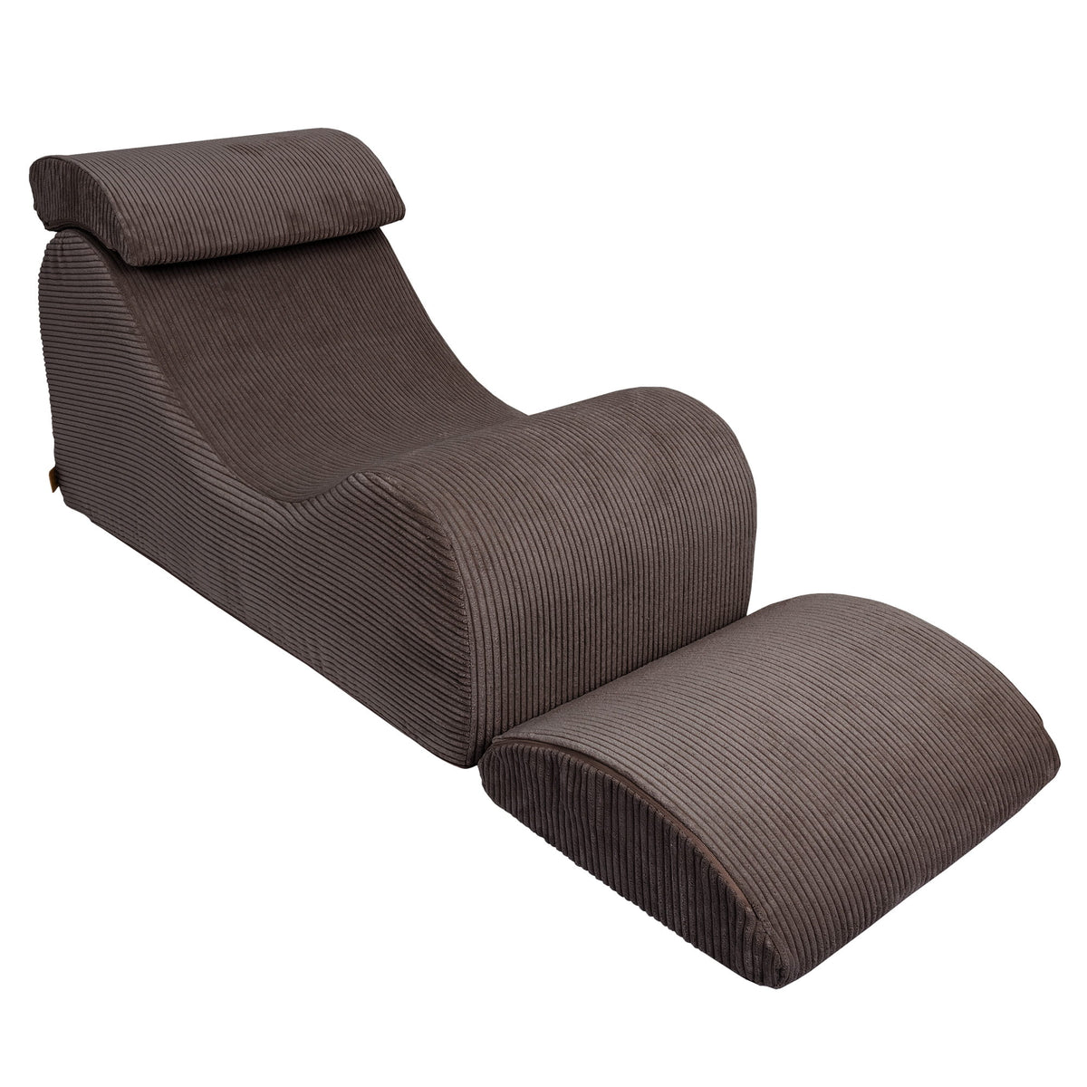 MeowBaby Sitzsack Ästhetik Cord Wave Lounger - Classic Cord Edition