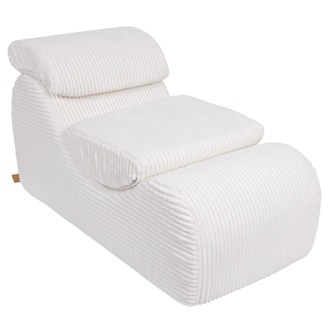 MeowBaby Sitzsack Wave Lounger Churro - creme/weiss