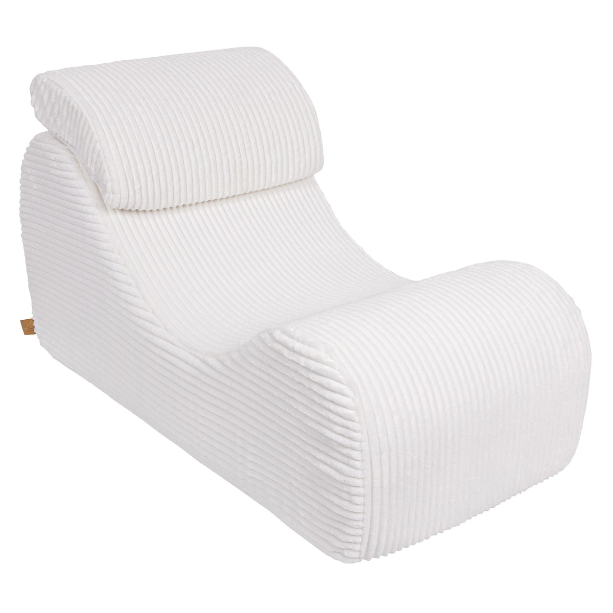 MeowBaby Sitzsack Wave Lounger Churro - creme/weiss
