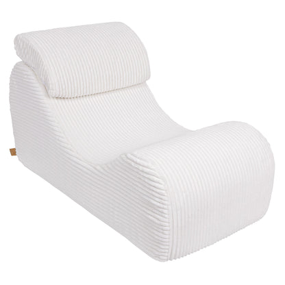 MeowBaby Sitzsack Wave Lounger Churro - creme/weiss