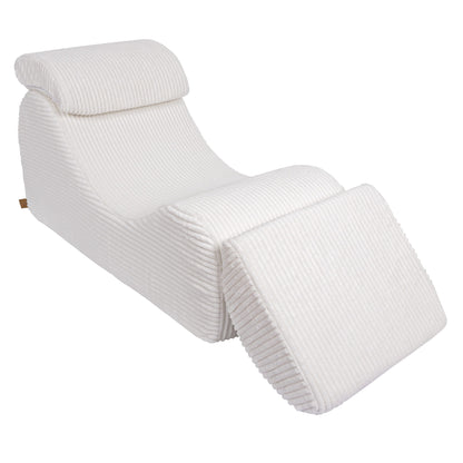 MeowBaby Sitzsack Wave Lounger Churro - creme/weiss