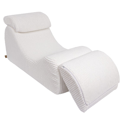 MeowBaby Sitzsack Wave Lounger Churro - creme/weiss