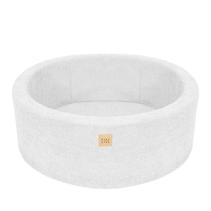 Design4Kids Bällebad Lumi 90x30cm Bouclé, 200 Bälle - eigene Farbauswahl