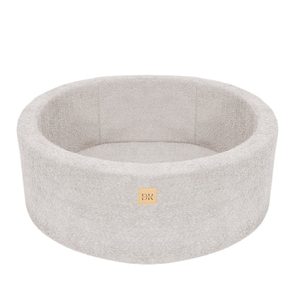 Design4Kids Bällebad Lumi 90x30cm Bouclé, 200 Bälle - eigene Farbauswahl