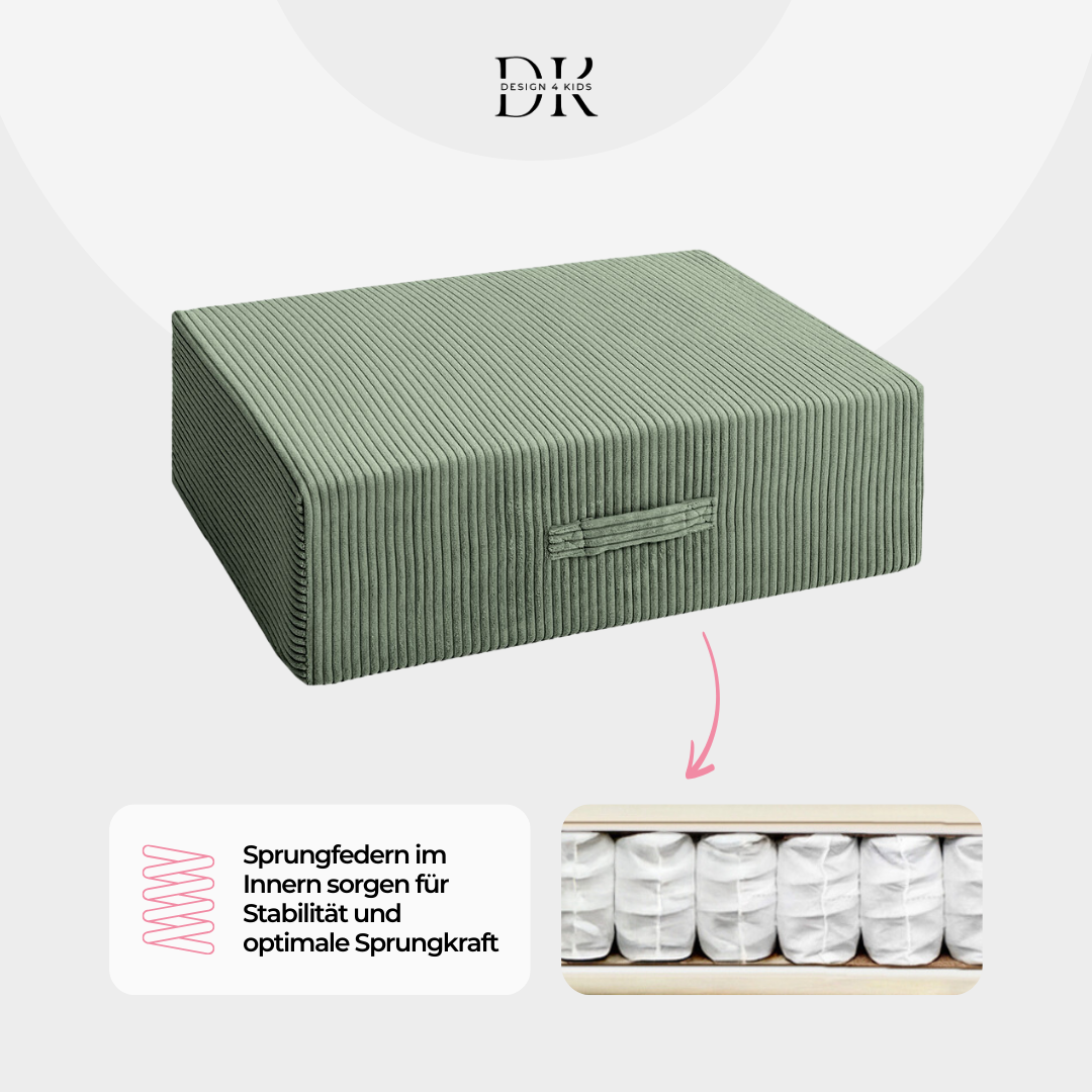 Design4Kids Hüpfpolster Cord Grande - 80x80 cm