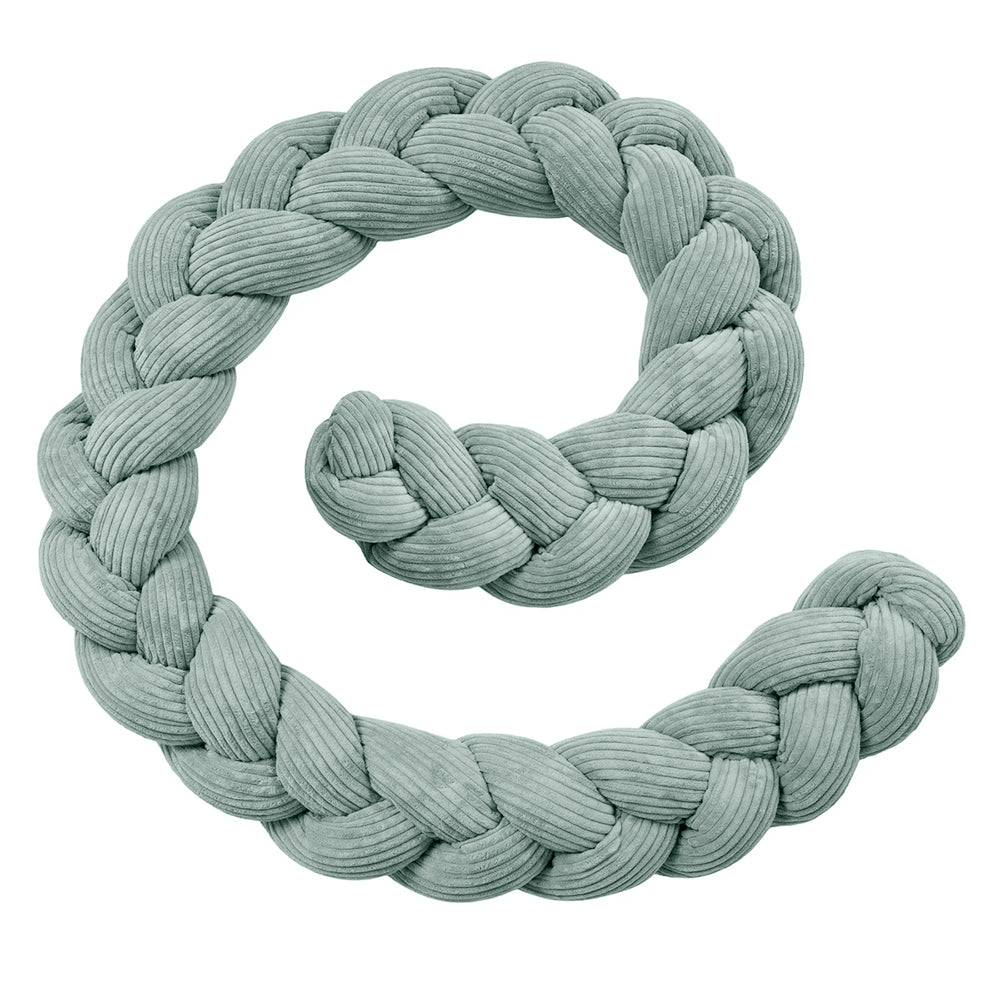 Design4Kids Geflochtene Bettschlange Jewel aus Cord-Stoff