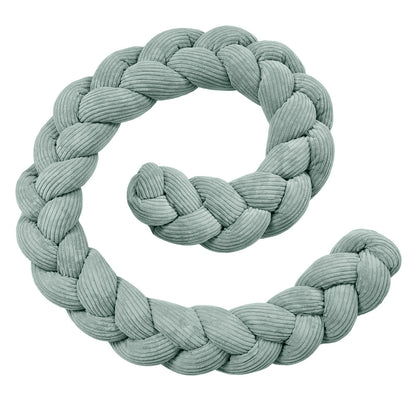 Design4Kids Geflochtene Bettschlange Jewel aus Cord-Stoff