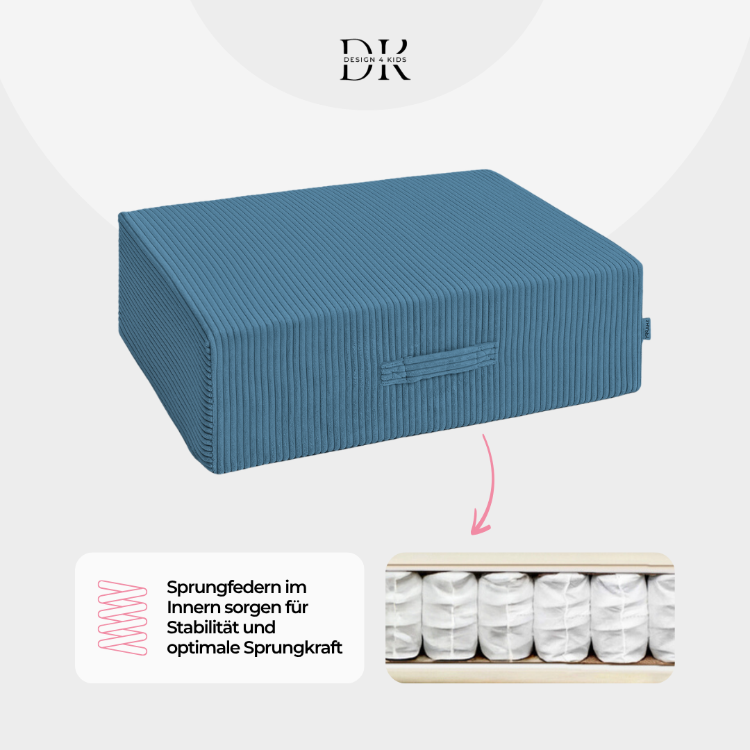 Design4Kids Hüpfpolster Cord Grande - 80x80 cm