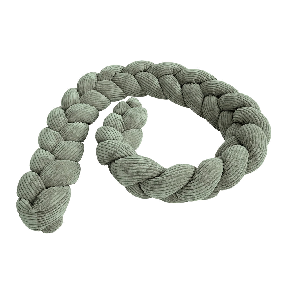 Design4Kids Geflochtene Bettschlange Jewel aus Cord-Stoff