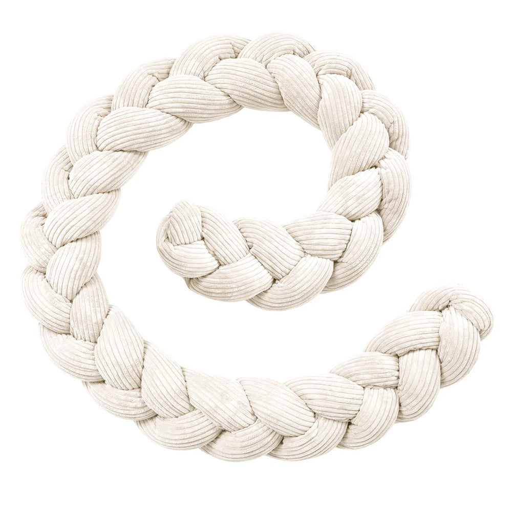 Design4Kids Geflochtene Bettschlange Jewel aus Cord-Stoff