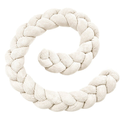 Design4Kids Geflochtene Bettschlange Jewel aus Cord-Stoff